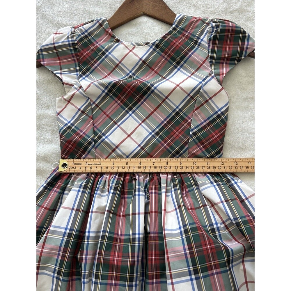 Polo Ralph Lauren Girl Dress Size 8 Classic Plaid Holiday Christmas Preppy - Picture 7 of 9
